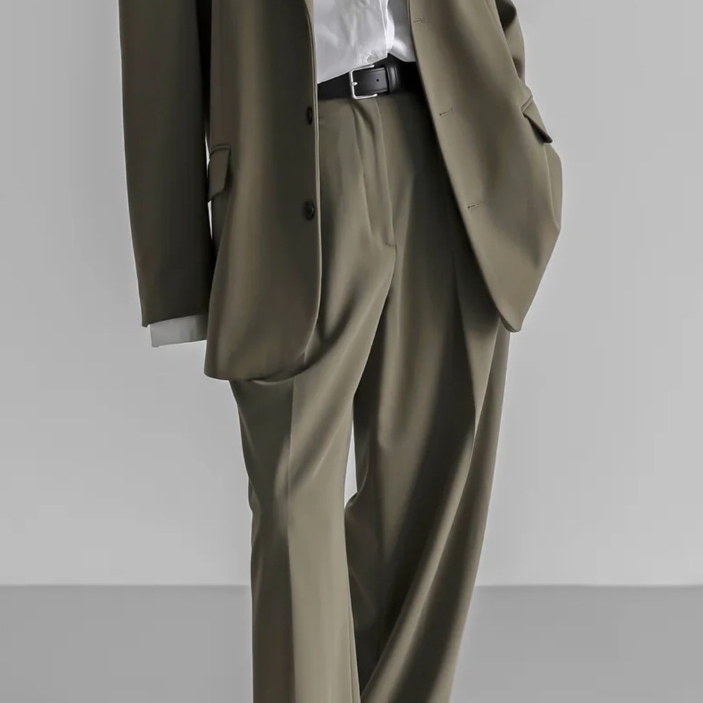 The Frankie Shop Olive Tansy Trouser